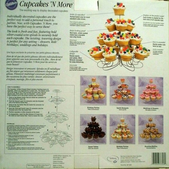 Cake Stand - Wilton Cupcakes 'N More Dessert Stand 23 Count - brand new - Picture 7 of 7